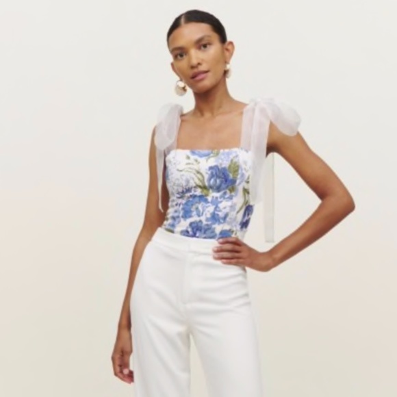NEW Reformation Zoey Top Lucca 8 - Picture 15 of 17